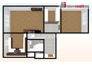 Pronájem bytu 2+kk, Praha - Břevnov, Pod Královkou, 50 m2