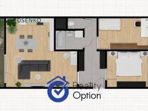 Pronájem bytu 3+kk, Praha - Krč, Na strži, 67 m2