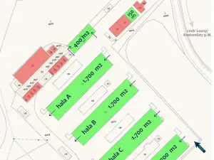 Pronájem skladu, Hrobčice - Razice, 1700 m2