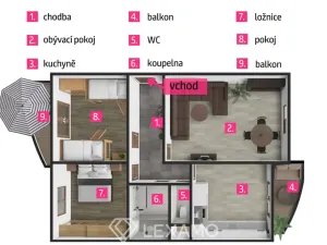 Prodej bytu 3+1, Moravské Budějovice, Hloužkova, 106 m2