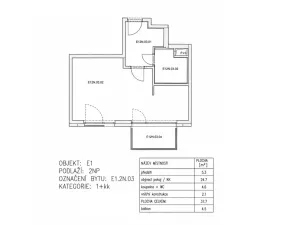 Prodej bytu 1+kk, Praha - Žižkov, Olgy Havlové, 38 m2