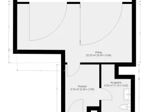 Pronájem bytu 2+kk, Brno, Příční, 36 m2