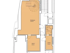 Pronájem obchodního prostoru, Praha - Vinohrady, Řipská, 143 m2
