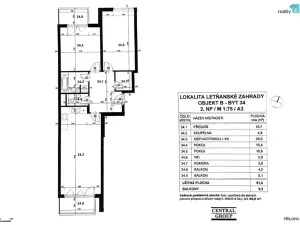 Prodej bytu 3+kk, Praha - Letňany, Štanderova, 91 m2