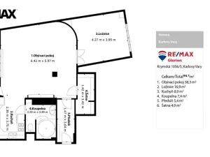 Prodej bytu 2+kk, Karlovy Vary, Horova, 86 m2