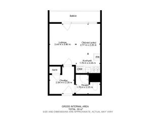 Prodej bytu 1+kk, Brno - Starý Lískovec, Vltavská, 28 m2
