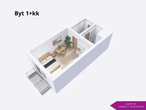 Pronájem bytu 1+kk, Olomouc, Edmunda Husserla, 29 m2