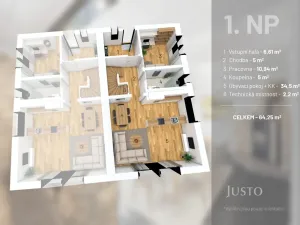 Prodej bytu 5+kk, Včelná, Okružní, 123 m2