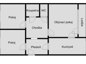 Prodej bytu 3+1, Ústí nad Labem - Krásné Březno, Anežky České, 73 m2