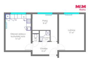 Pronájem bytu 3+kk, Praha - Strašnice, Hřibská, 54 m2