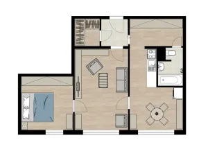 Prodej bytu 2+1, České Budějovice - České Budějovice 2, Větrná, 62 m2