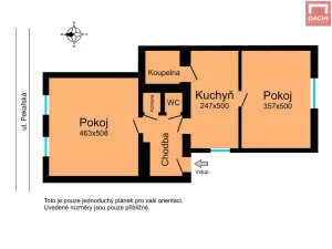 Pronájem bytu 2+1, Olomouc, Pekařská, 62 m2
