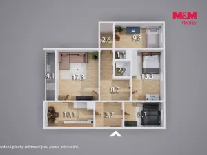 Prodej bytu 4+1, Teplice - Prosetice, Na konečné, 82 m2