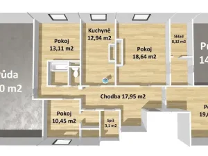 Prodej bytu 4+1, Stříbro, Plzeňská, 107 m2