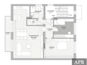 Prodej bytu 3+kk, Popovice, 85 m2