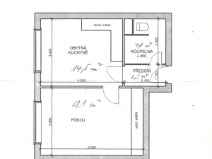 Pronájem bytu 2+kk, Praha - Kamýk, Seidlova, 39 m2