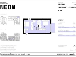 Prodej bytu 2+1, Brno, Plynárenská, 45 m2