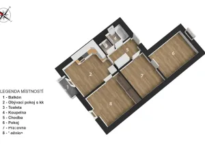 Prodej bytu 2+1, Praha - Černý Most, Bryksova, 58 m2