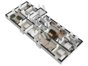 Prodej činžovního domu, Okrouhlá, 640 m2