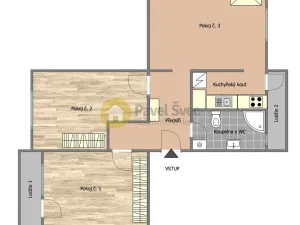 Pronájem bytu 3+kk, České Budějovice - České Budějovice 6, Polní, 68 m2
