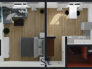 Pronájem bytu 1+1, Nový Bor, Sadová, 30 m2