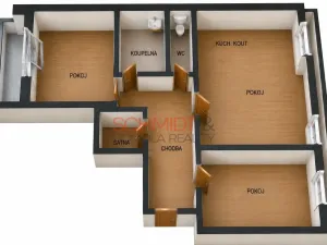 Prodej bytu 3+kk, Hustopeče, U Větrolamu, 73 m2