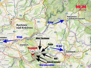 Prodej pozemku pro bydlení, Záchlumí - Litice nad Orlicí, 1277 m2