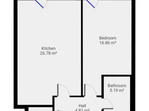 Pronájem bytu 2+kk, Praha - Vysočany, Ocelářská, 59 m2
