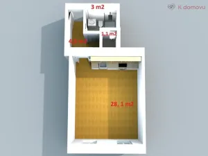 Prodej bytu 1+kk, Brno - Ponava, Ptašínského, 37 m2