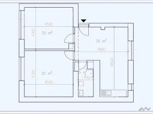 Pronájem bytu 3+kk, Brno, Valchařská, 69 m2