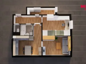 Prodej bytu 2+1, Nehvizdy, Gabčíkova, 50 m2