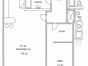 Prodej bytu 2+kk, Praha - Veleslavín, Na okraji, 88 m2