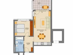 Prodej bytu 2+kk, Praha - Stodůlky, Svitákova, 56 m2