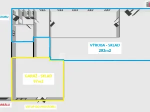 Pronájem výrobních prostor, Podivín, Zahradní, 292 m2