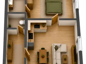 Prodej bytu 2+kk, Praha, U skládky, 41 m2