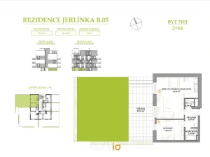 Prodej bytu 2+kk, Brno, Jerlínová, 53 m2