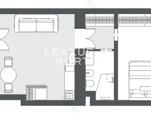 Prodej bytu 2+kk, Praha - Nové Město, Opatovická, 44 m2