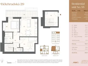 Prodej bytu 3+kk, Praha - Vinohrady, Bělehradská, 65 m2
