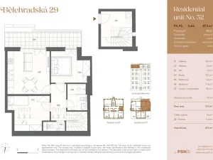 Prodej bytu 3+kk, Praha, Bělehradská, 64 m2