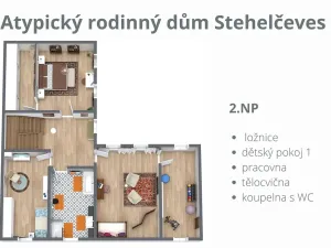 Pronájem rodinného domu, Stehelčeves, V. Moravce, 383 m2