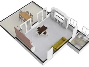Pronájem bytu 1+kk, Vojkovice, 37 m2