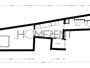 Pronájem bytu 1+1, Praha - Nové Město, Vyšehradská, 37 m2