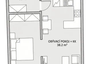 Pronájem bytu 2+kk, Praha - Dolní Měcholupy, Honzíkova, 59 m2