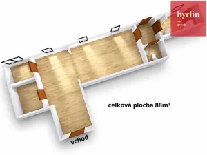 Pronájem obchodního prostoru, Krnov, nám. Minoritů, 88 m2
