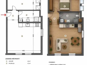 Pronájem bytu 1+kk, Uherský Brod, Kaunicova, 27 m2