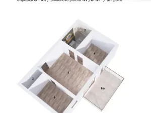 Prodej apartmánu, Lednice, Slovácká, 48 m2