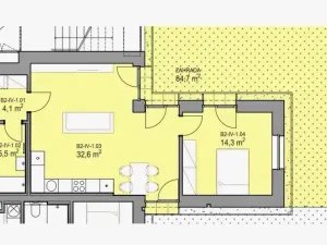 Prodej bytu 2+kk, Bučovice - Vícemilice, Osvobození, 59 m2