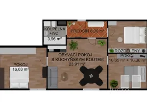 Prodej bytu 4+kk, Písek - Pražské Předměstí, Pražská, 71 m2