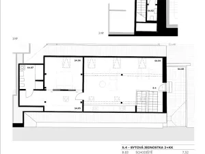 Pronájem bytu 2+kk, Písek, Gregorova, 117 m2