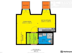 Pronájem bytu 1+kk, Dobříš, U Pivovaru, 31 m2